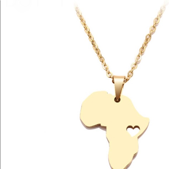 iHeart Africa Gold Necklace - Picture 4 of 9